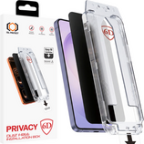 Hartowane szkło Tel Protect Dust-Free Easy Fit Privacy Full Glue 6D do Samsung Galaxy S25 Ultra czarne (with fingerprint unlock)