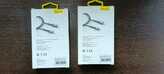Blavec Cable Raptor braided - USB to Lightning - 2,4A 1 metre Apple CarPlay (CRA-UL24BG10) black-grey (damaged packaging)