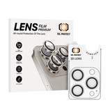 Hartowane szkło Tel Protect 3D Lens na aparat do Iphone 18 Pro/18 Pro Max przezroczyste (obiektyw 3 sztuki)