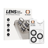 Hartowane szkło Tel Protect 3D Lens na aparat do Iphone 18 Pro/18 Pro Max czarne (obiektyw 3 sztuki)
