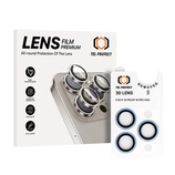 Hartowane szkło Tel Protect 3D Lens na aparat do Iphone 18 Pro/18 Pro Max jasnoniebieski (obiektyw 3 sztuki)