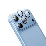 Borofone Hartowane szkło BF14 3D Metal Frame na aparat do Iphone 18 Pro/18 Pro Max jasnoniebieskie