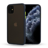 Vennus Color Button Bumper do Samsung Galaxy A20S Granatowy