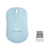 Cliptec Mysz komputerowa Young RZS859 bezprzewodowa optyczna 1200DPI niebieska