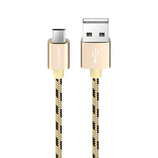 Borofone Kabel BX24 Ring Current - USB na Micro USB - 2,4A 1 metr złoty
