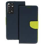 Kabura Fancy do Xiaomi Redmi Note 11 Pro/Note 11 Pro 5G granatowo-limonkowa