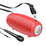 Borofone Głośnik Bezprzewodowy Bluetooth BP13 Dazzling z mikrofonem czerwony
