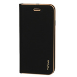 Kabura Vennus Book z ramką do Iphone 15 Plus czarna
