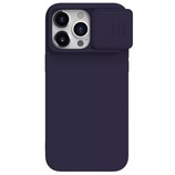 Etui Nillkin CamShield Silky Silicone do Iphone 15 Pro Max ciemnofioletowy