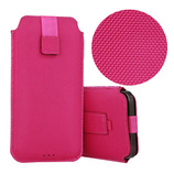 HIT Pouch Case (Size XL) for Iphone 15/15 Pro/Iphone 16/16 Pro/Samsung S24/S24 Plus/S25/S25 Plus/A53/A55 5G design 2 pink