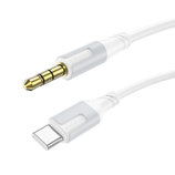 Borofone Kabel AUX BL19 Creator - jack 3,5mm na Typ C - 1 metr biały