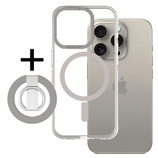 Amazing Thing Titan Pro Mag Ring Grip Case 10FT IP156.7PTRGY for Iphone 15 Pro Max titanium