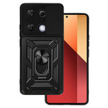 Slide Camera Armor Case do Xiaomi Redmi Note 13 Pro 4G Czarny