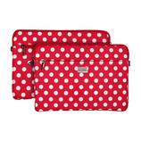 Wonder Sleeve Laptop 17 cali groszki czerwone