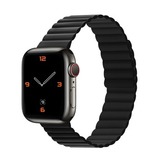 Pasek do Apple Watch 38/40/41 silikonowy magnetyczny dwustronny wzór 2 czarny