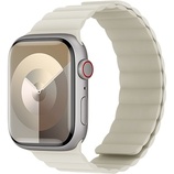 Benks Pasek Magnetic Silicone Watch Band do Apple Watch 42/44/45/49 beżowy