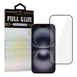 Hartowane szkło HARD Full Glue 5D do IPHONE 16 PLUS CZARNE