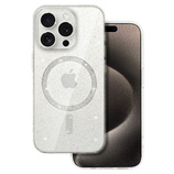 Glitter Magsafe Case do Samsung Galaxy S25 przezroczysty