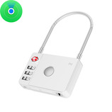 MiLi Lokalizator GPS Bluetooth MiLock Tracker HD-P16-L (Apple only) kłódka do bagażu biały