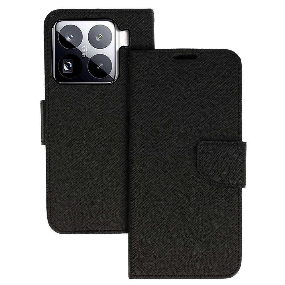 Knížkové pouzdro Fancy pro Xiaomi 15 Pro 5G , barva černá