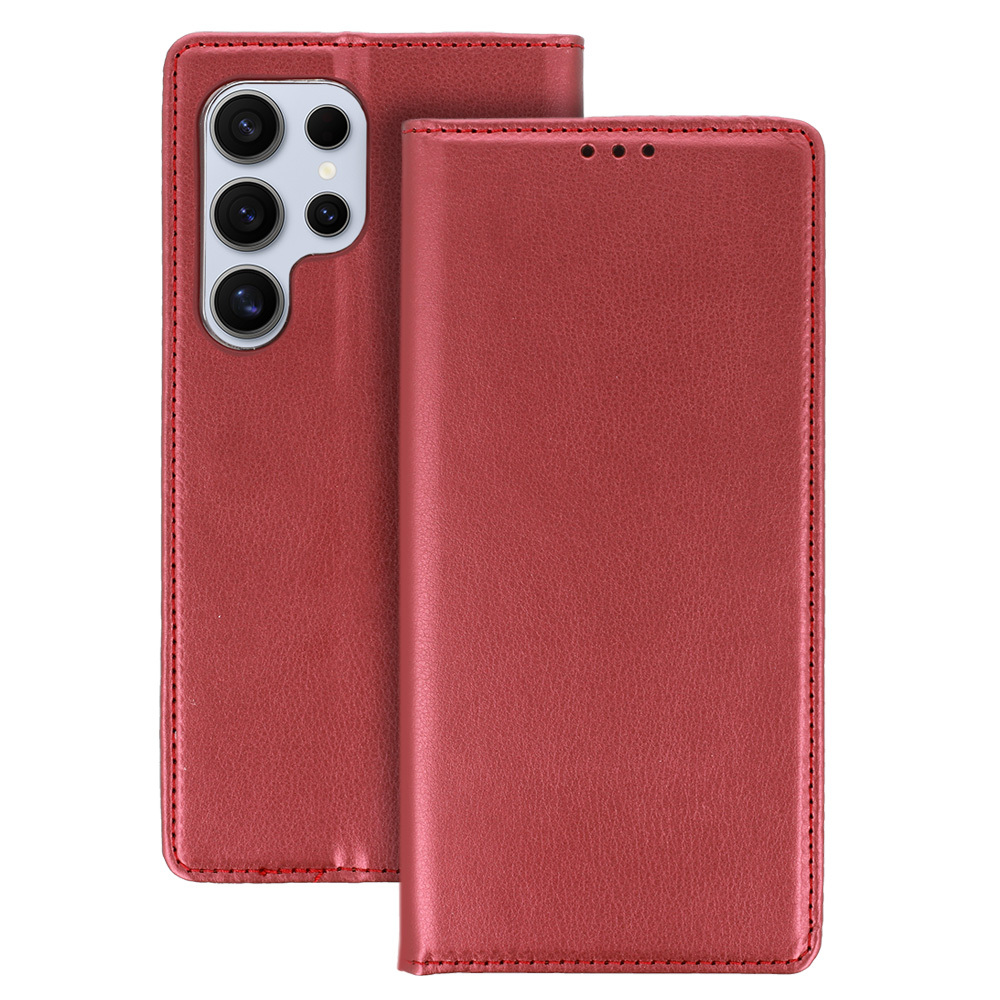 Knížkové pouzdro Smart Magneto pro Xiaomi 15 5G , barva vínová