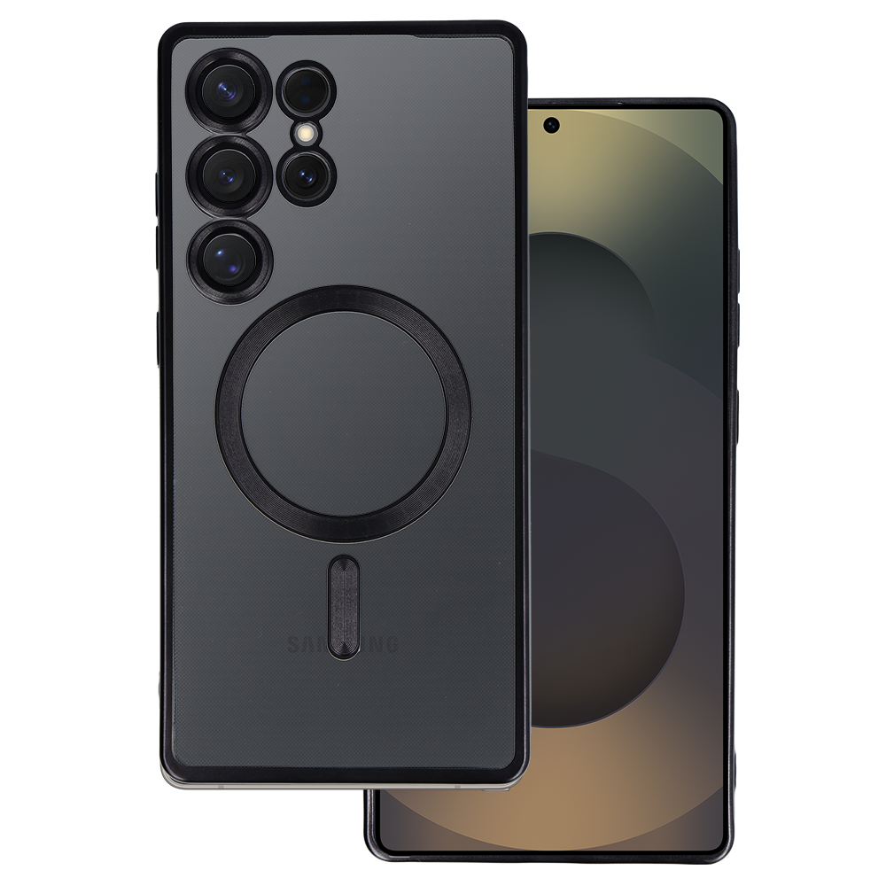 Kryt Metallic Magsafe pro Samsung Galaxy S25 Ultra , barva černá