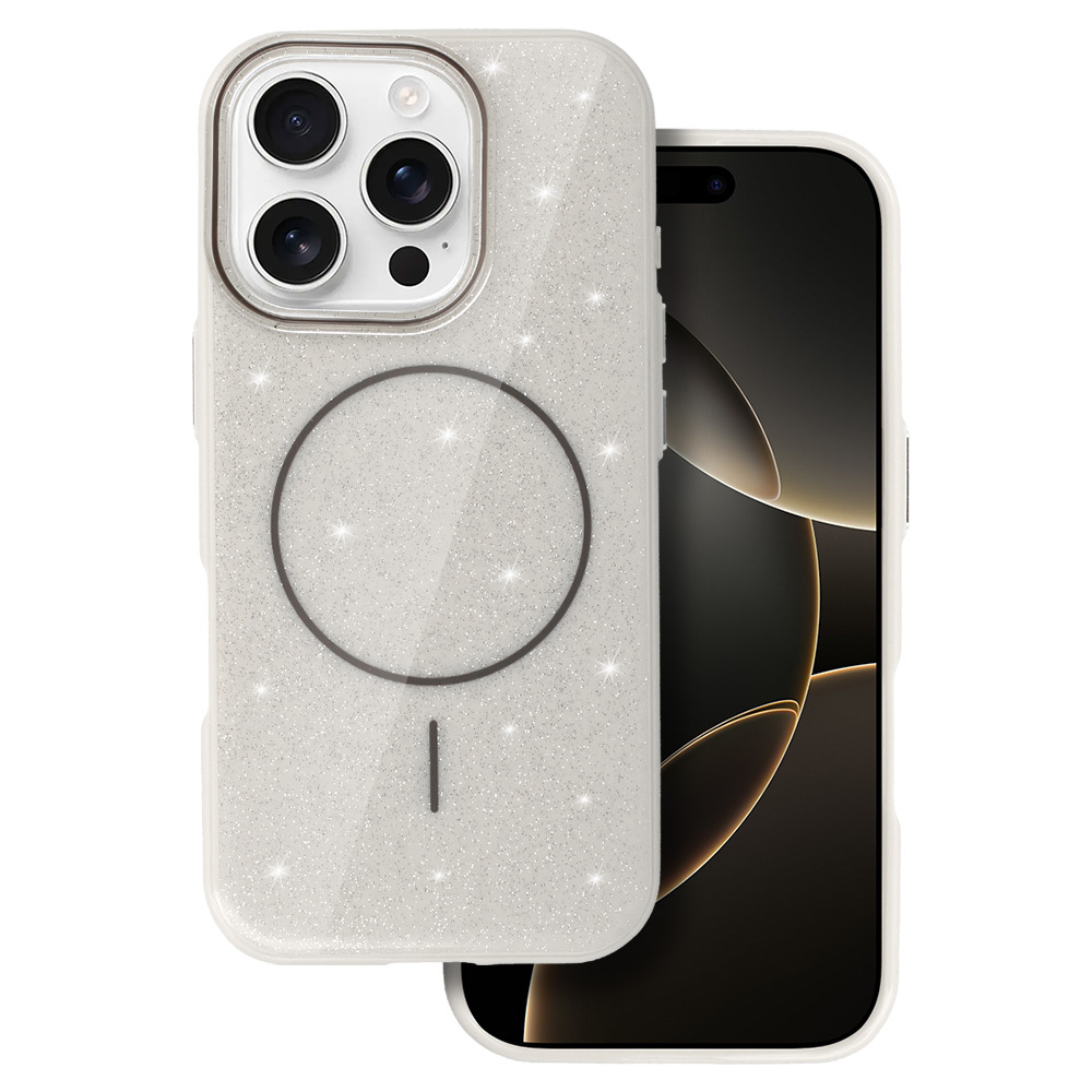 Kryt Magsafe Slim Shiny pro Apple iPhone 15 Pro Max , barva stříbrná