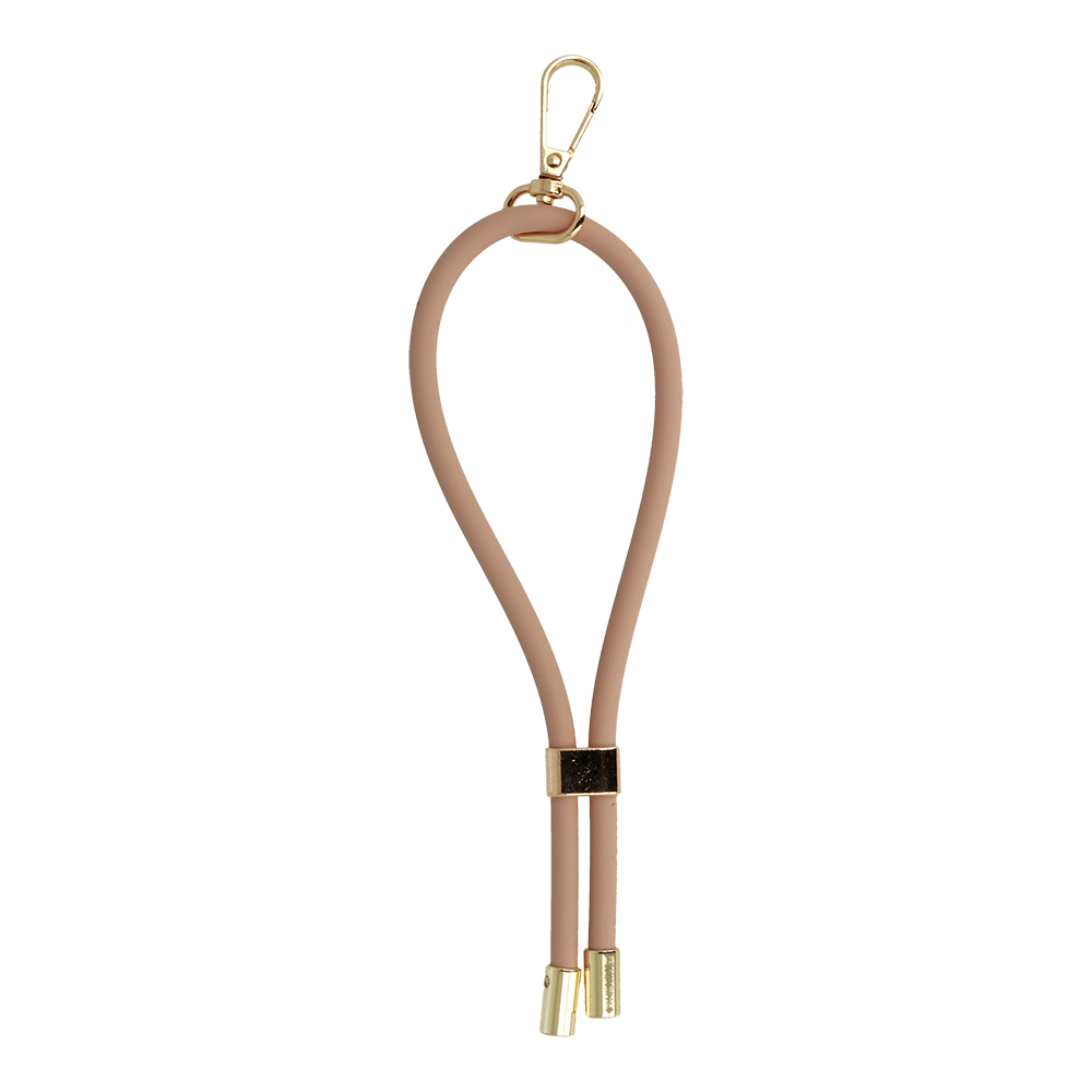 Šňůrka na mobil GSN-1 short silicone beige