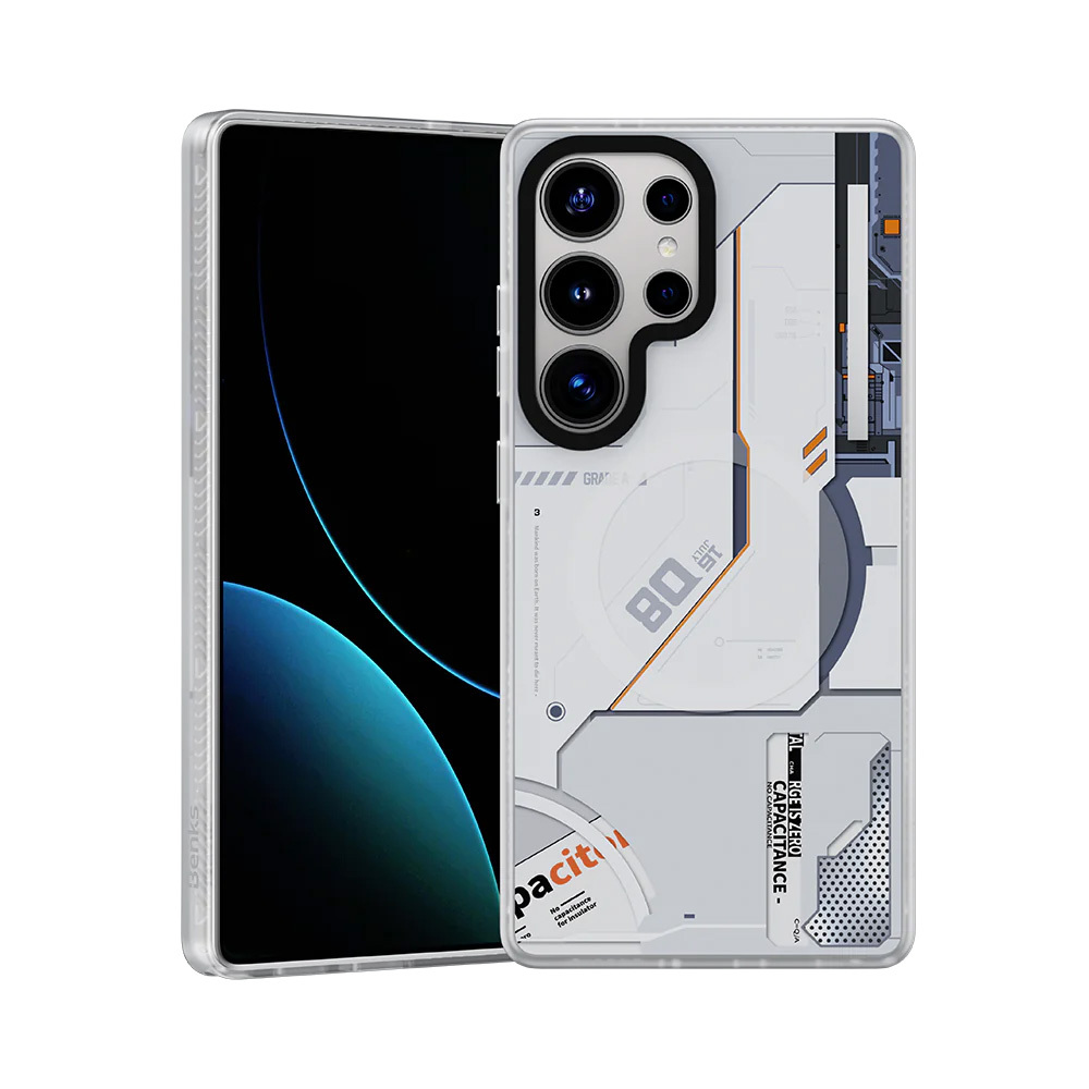 Benks Dynamic Magnetic Mecha Case (D045) for Samsung Galaxy S25 Ultra , barva bílá