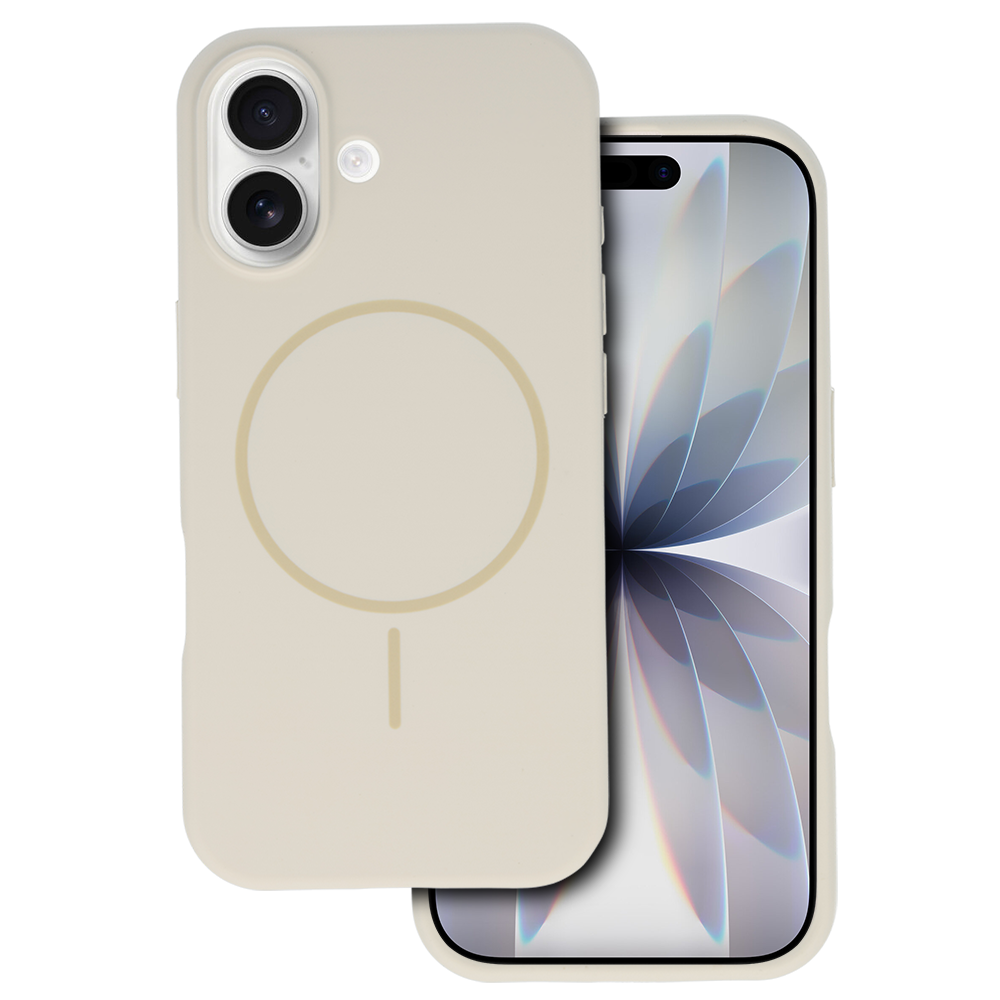 Kryt MagSafe Slim Silicone pro Apple iPhone 17 stone