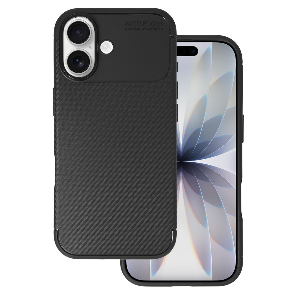 Kryt Carbon Elite pro Apple iPhone 17 , barva černá