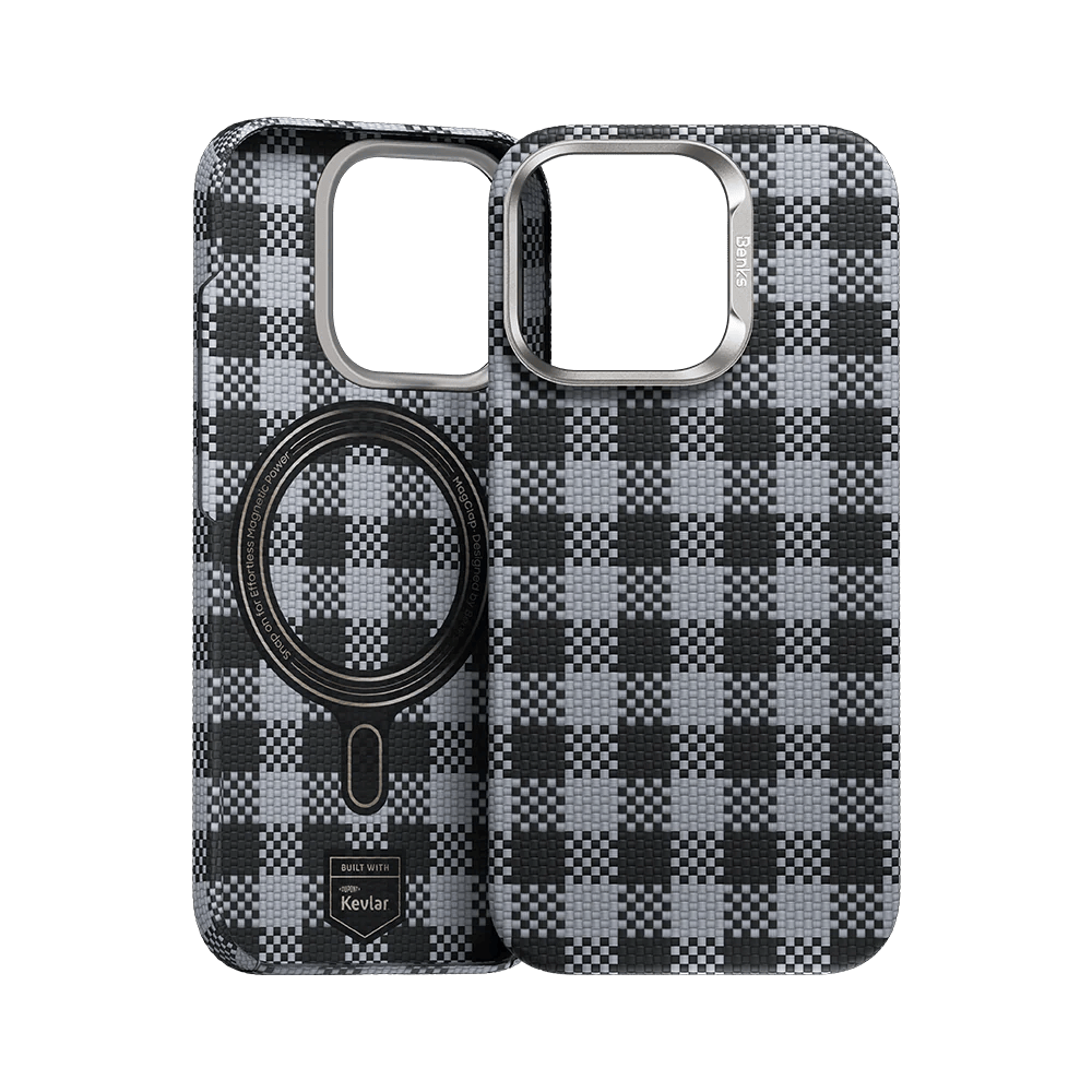Benks Magnetic Armor Vichy Kevlar Case (BF62) for Apple iPhone 15 Pro Max , barva černá