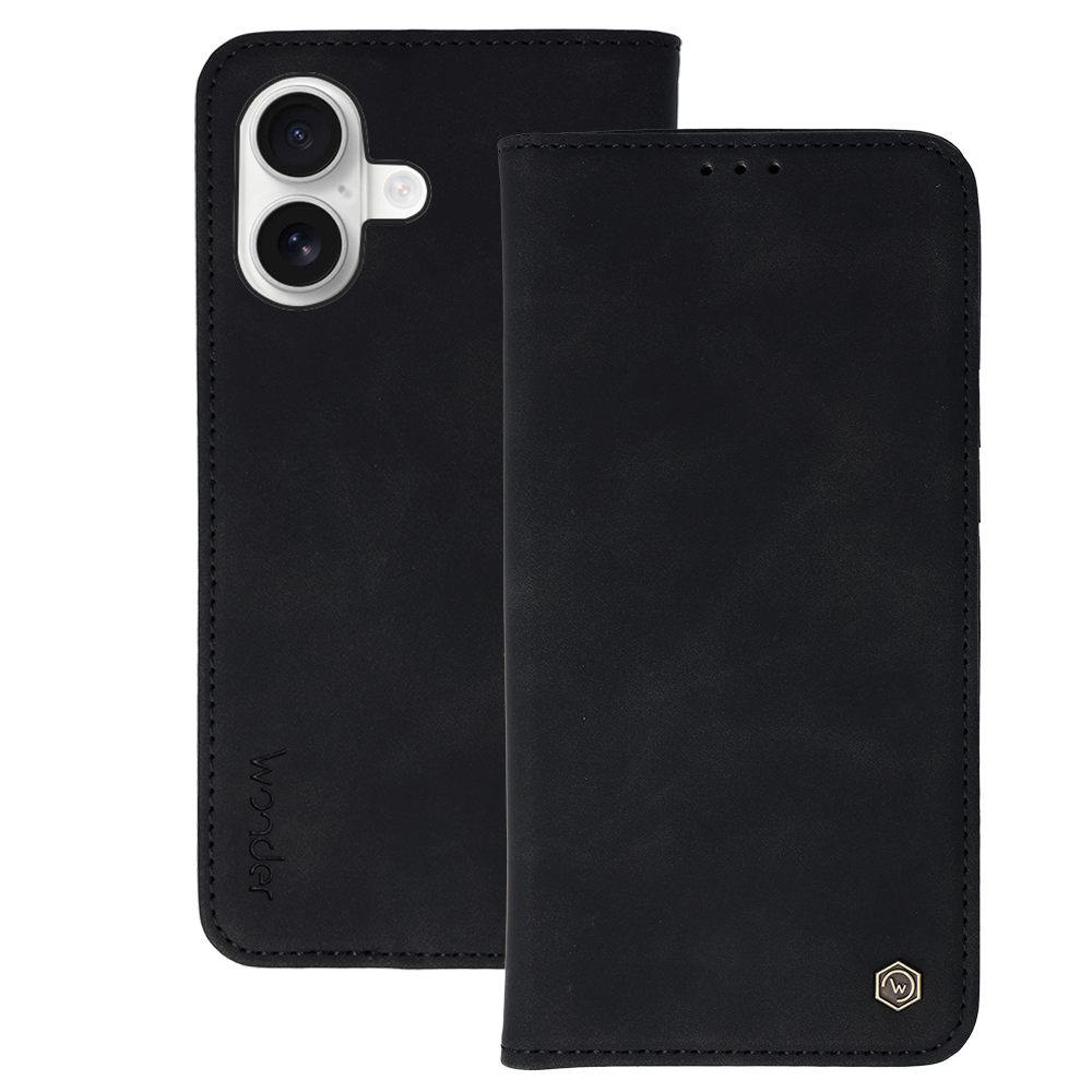 Knížkové pouzdro Wonder Smart pro Apple iPhone 17 , barva černá