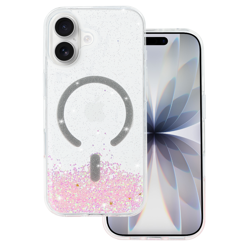 Tel Protect Moonlite Magsafe Case for Apple iPhone 17 , barva růžová clear