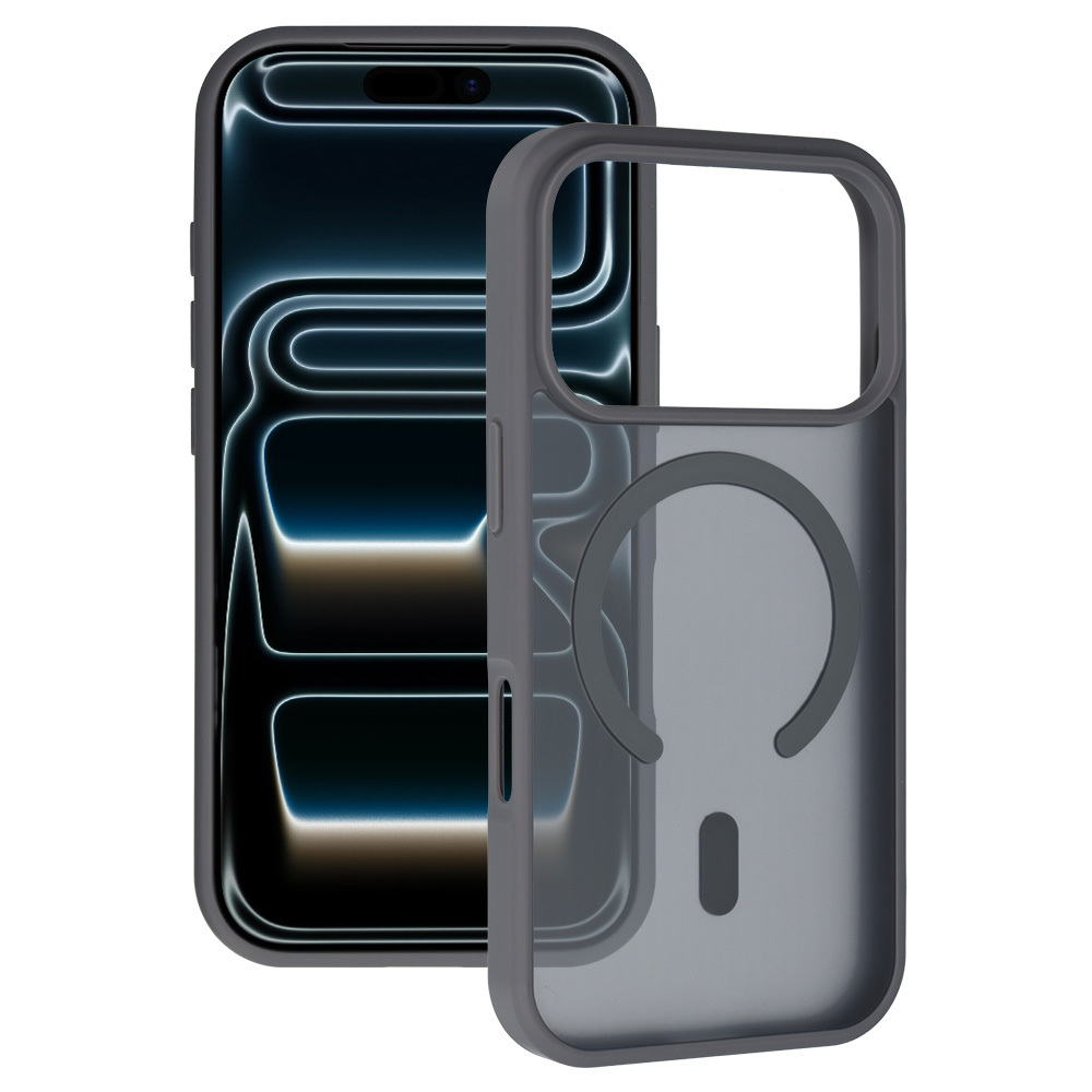 Kryt Aura Matte MagSafe pro Apple iPhone 17 Pro Max steel , barva šedá