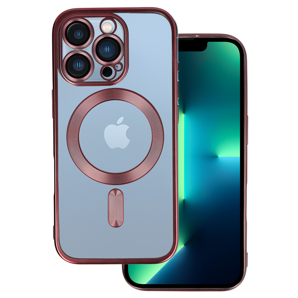 Kryt Metallic Magsafe pro Apple iPhone 16 Pro , barva růžová