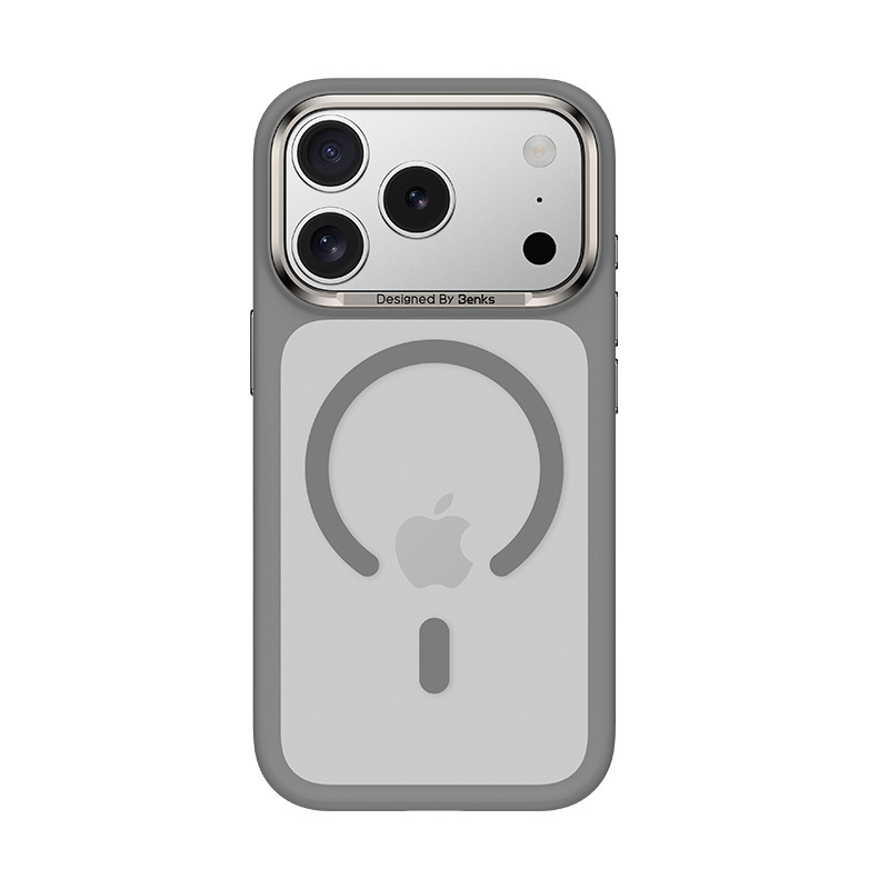 Benks Magnetic Mist Case Metal Frame (A070) for Apple iPhone 17 Pro Max , barva šedá (Camera Control Button)