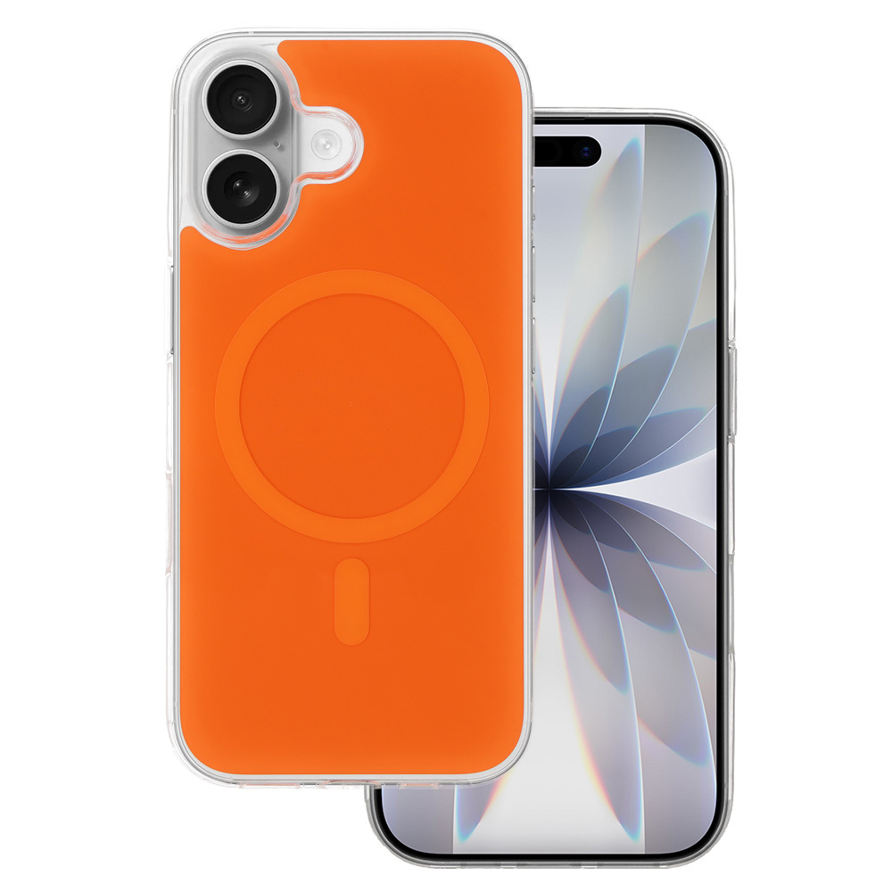 Glossy Magsafe Case for Apple iPhone 17 orange