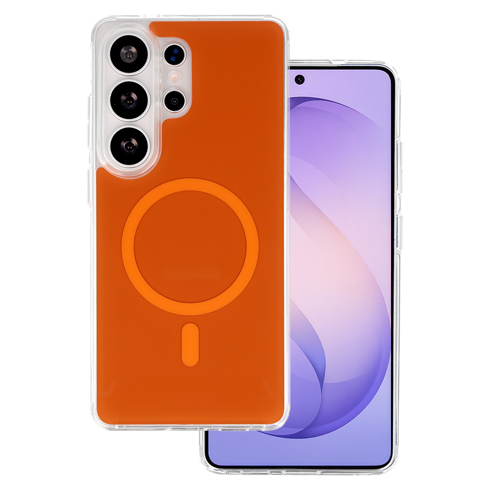 Glossy Magsafe Case for Samsung Galaxy S26 Ultra orange