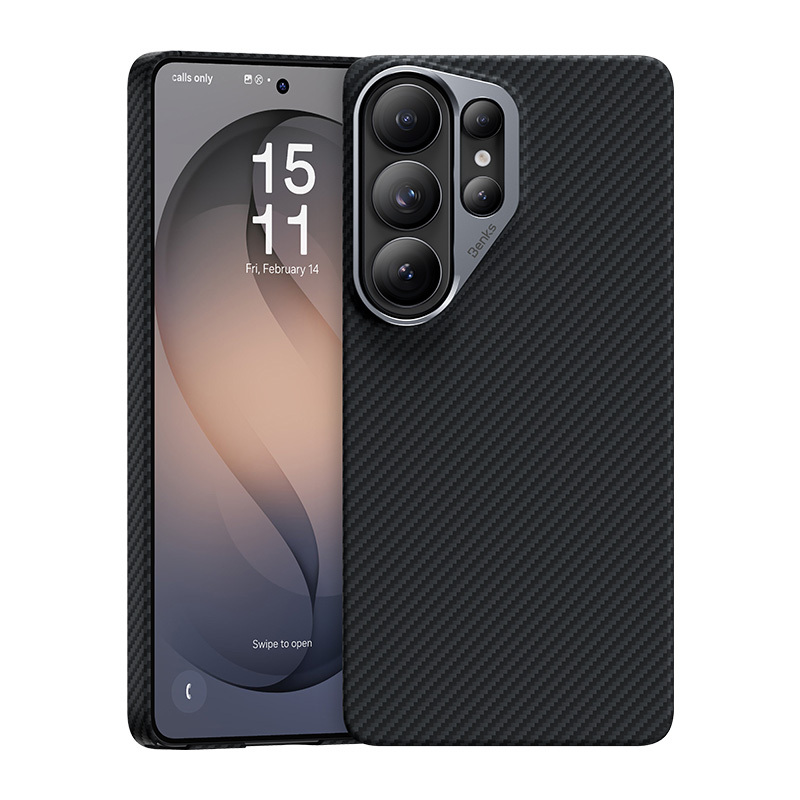 Benks Magnetic Armor Air Kevlar Case Metal Frame 600D (J050) for Samsung Galaxy S26 Ultra , barva černá