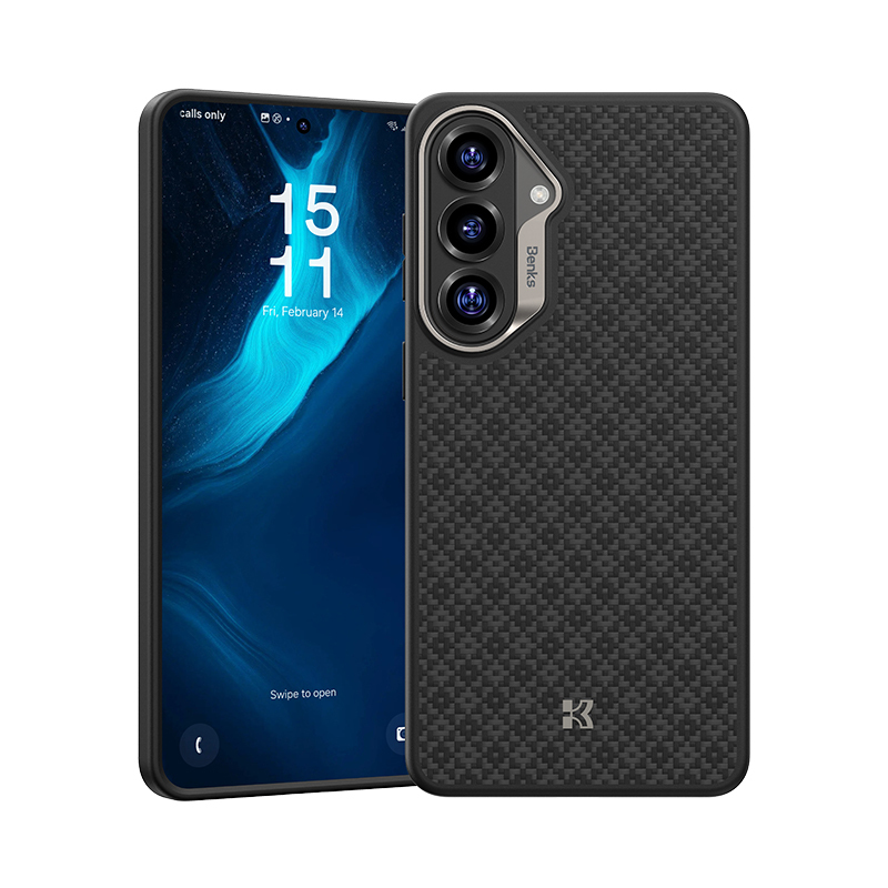 Benks Magnetic Armor Pro Armor Grid Kevlar Case Metal Frame 600D (H048) for Samsung Galaxy S26 , barva černá