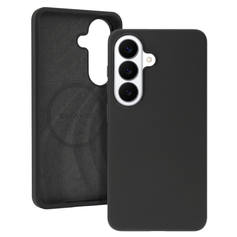 Liavec Silky Case with Metal Camera Frame for Samsung Galaxy S26 , barva černá