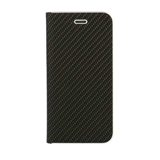Knížkové pouzdro Vennus Carbon s rámečkem pro Apple iPhone 12 Mini , barva černá