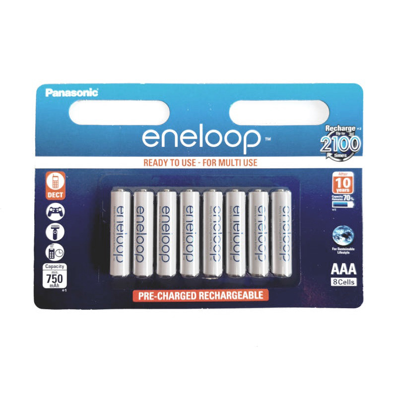 Rechargeable Battery Panasonic Eneloop R03 AAA 750mAh (4 units)