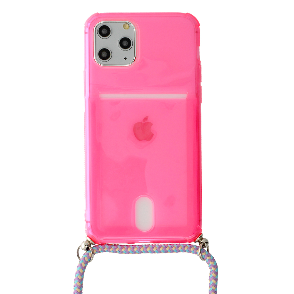 Kryt se šňůrkou pro Apple iPhone 11 Pro , barva růžová