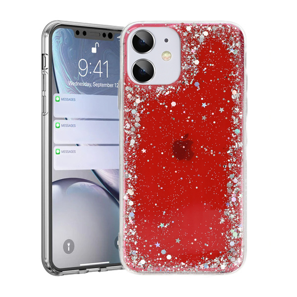 Kryt třpytivý Brilliant pro Samsung Galaxy A42 5G , barva červená