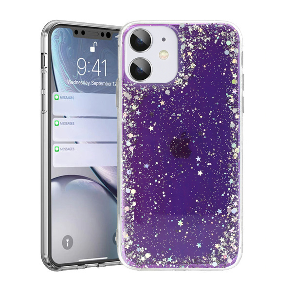Kryt třpytivý Brilliant pro Samsung Galaxy A42 5G , barva fialová