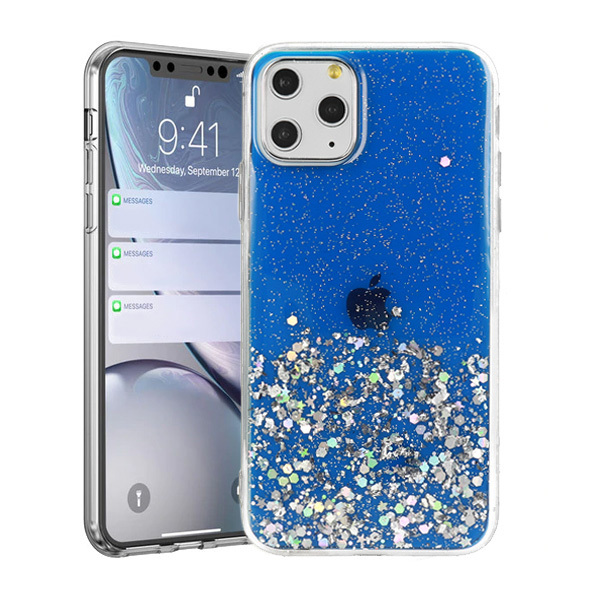 Kryt třpytivý Brilliant pro Samsung Galaxy A42 5G , barva modrá