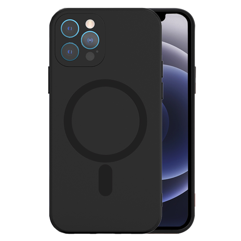 Kryt MagSafe Silicone pro Apple iPhone 12 Pro Max , barva černá