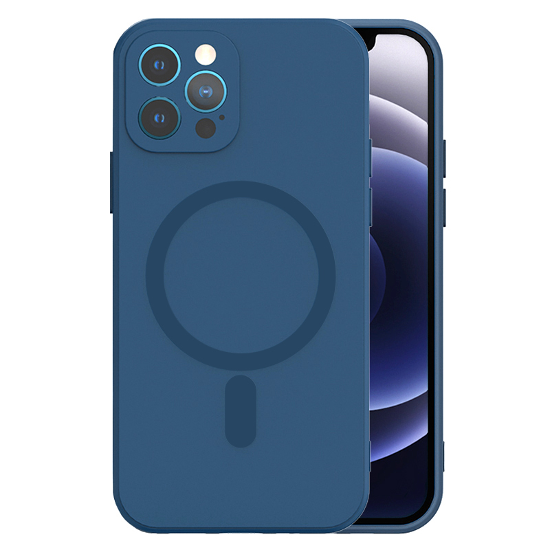 Kryt MagSafe Silicone pro Apple iPhone 12 Pro Max , barva modrá